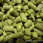 Green is for hop pellets, which make our beer delicious!