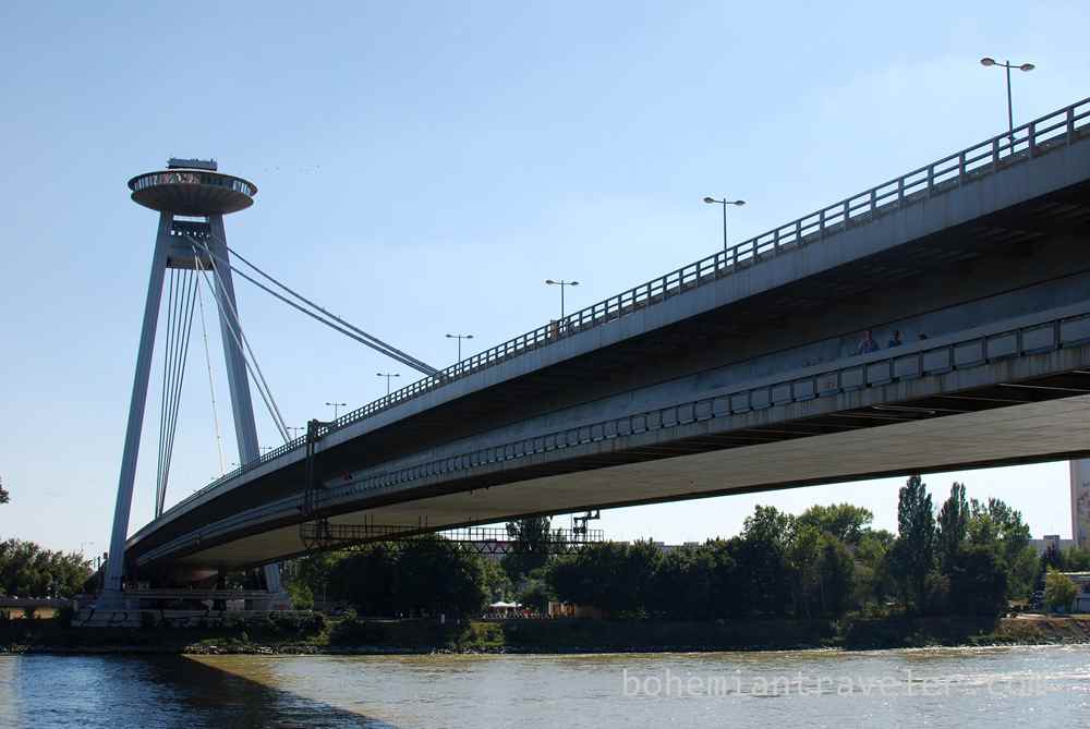 Novy most bridge over the Danube River in Bratislava