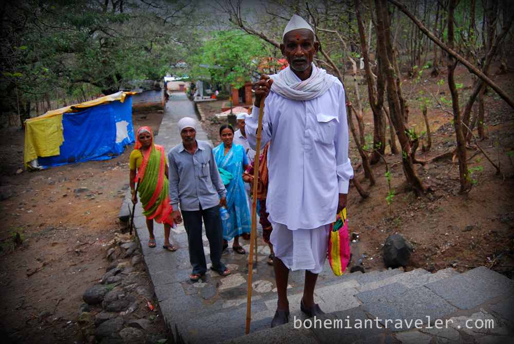 pilgrims at Girnar Hill near Junagadh Gujarat